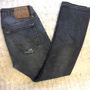 American Eagle slim straight distressed jeans